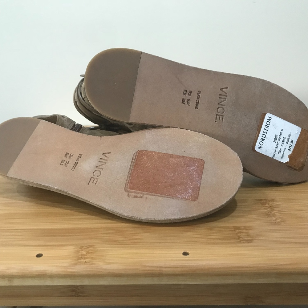 NEW VINCE Thalia Flat Sandals sz 36.5 - Picture 5 of 8